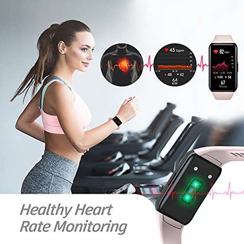 HONOR Band 6 SmartWatch, Monitor de Actividad, Monitor de Frecuencia Cardíaca SpO2, Fitness Tracker, 1.47" Pantalla AMOLED, Rosa