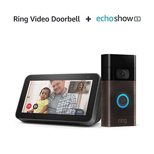 Timbre Ring Vídeo Doorbell + Echo Show 5