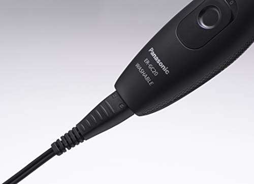 Panasonic ER-GC20-K503 Cortapelos Impermeable para Cabello y Cuerpo (Recargable, Acero inoxidable,