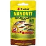 NANOVIT GRANULAT 10g - Alimento básico para Peces pequeños de Acuario y alevines Adolescentes