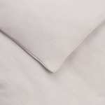 Amazon Basics - Juego de ropa de cama con funda de edredón, de satén, 140 x 200 cm / 65 x 65 cm x 1 - Gris oscuro