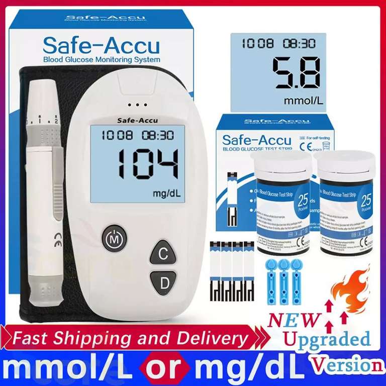 Accu-medidor de glucosa en sangre para diabéticos