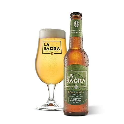 La Sagra Doble Malta - Cerveza Extra. Alc. 6,4% vol. Caja de 24 botellas de 33 cl.