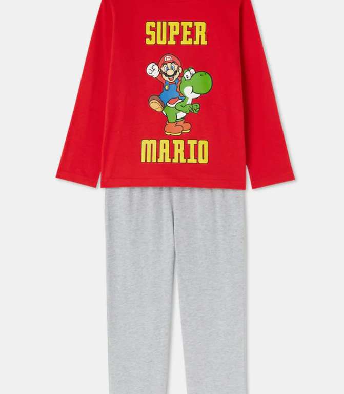 Pijamas completos de Super Mario y Mandalorian para niños (6 a 16 años) / Recogida en tienda gratuita o Supercor 1€