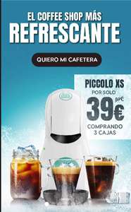 Cafetera PICCOLO XS por 39€, en lugar de 89 € comprando 3 cajas de café