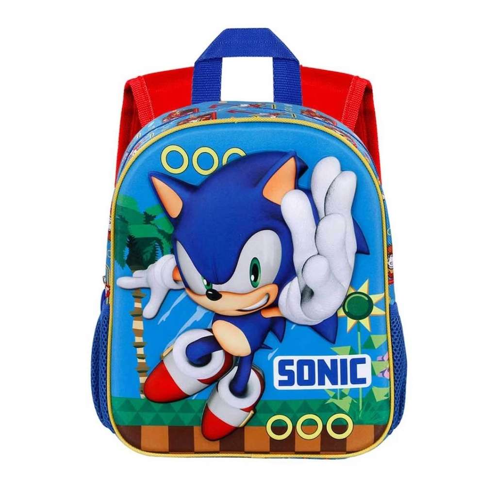 Mochila 3D pequeña faster Sonic Karactermania azul » Chollometro