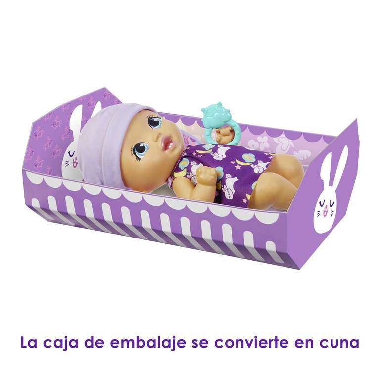 My Garden Baby Conejito Dientes Limpios Lavanda Muñeco de juguete con cepillo de dientes y accesorios, regalo para niñas y niños +3 años
