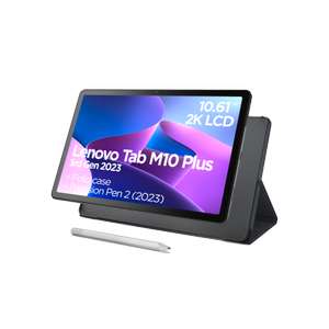 Tablet Lenovo Tab M10 Plus (3rd Gen) 2023, 128GB, Gris Tormenta, 10.6" DCI 2K, 4GB RAM, Qualcomm Snapdragon SDM680, Android, Funda y Láp...