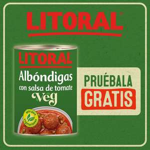 Prueba gratis albóndigas ovolactovegetarianas con tomate Litoral