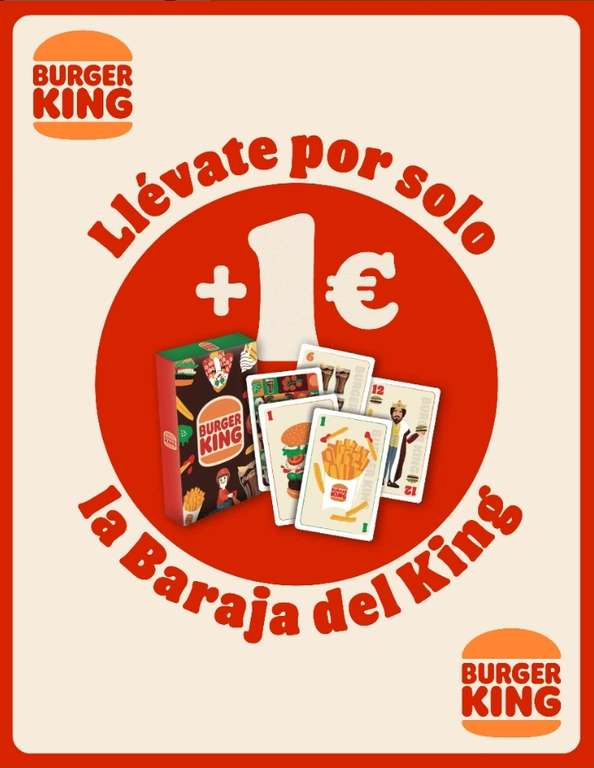 "EL KING DE LA BARAJA" - Por cualquier pedido igual o superior a 5€ codigo de participacion con regalo seguro // Consigue tu baraja por 1€