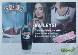 Crema Baileys 50ml de regalo con tu pedido de Glovo
