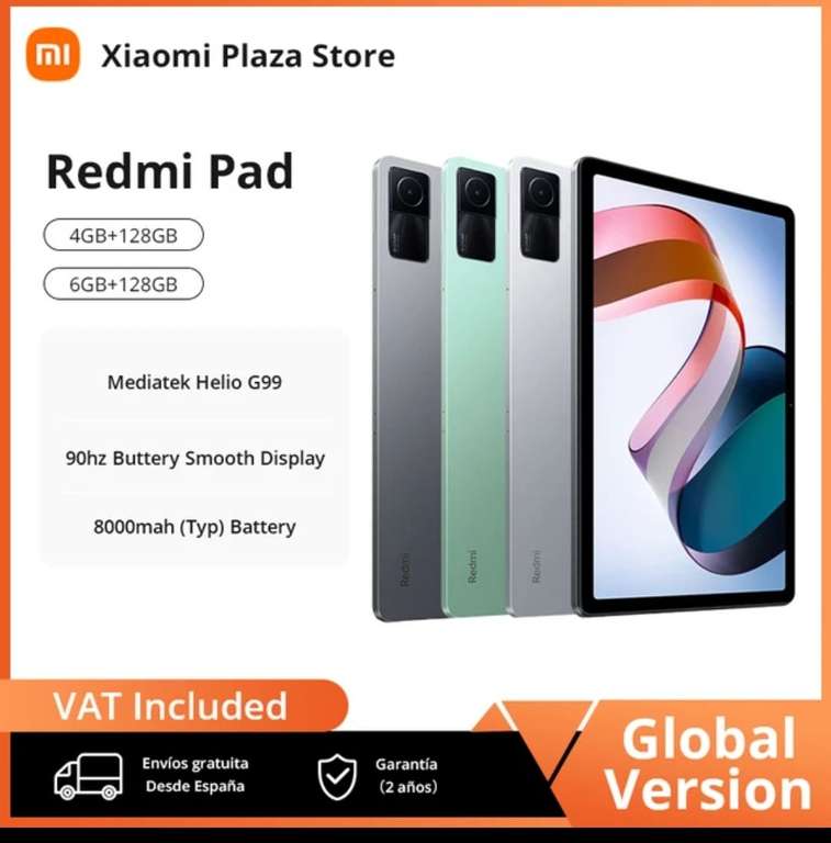 Xiaomi Redmi Pad Tablet 6Gb-128Gb versión global