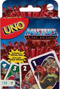 Mattel Games Juego de Cartas UNO Másters del Universo, Juego de Mesa para niños +7 años (Mattel GVY91)