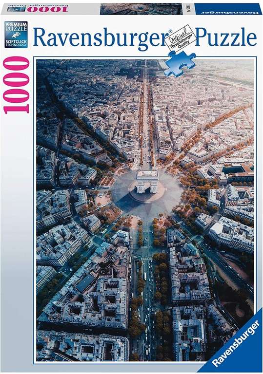 Puzzle 1000 piezas "París desde arriba" de Ravensburguer