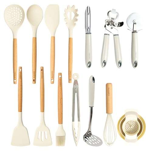 CAROTE Juego de utensilios de cocina antiadherentes, 10 piezas, juego de  utensilios de coc