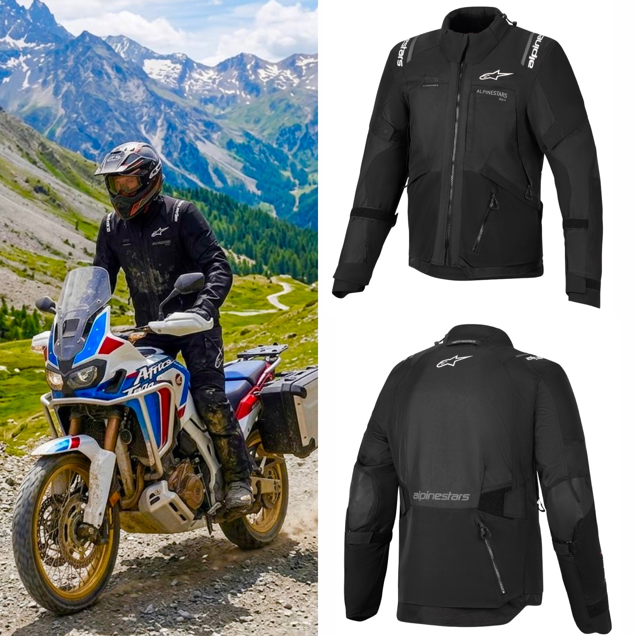Chaqueta de moto touring/adventure ALPINESTARS Andes V4 | Membrana DryStar | Forro térmico extraíble | Tallas de M a 4XL