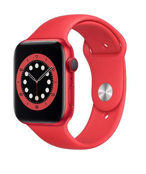 Apple Watch Series 6 GPS + Cellular 40mm de Aluminio Rojo y Correa Deportiva Roja