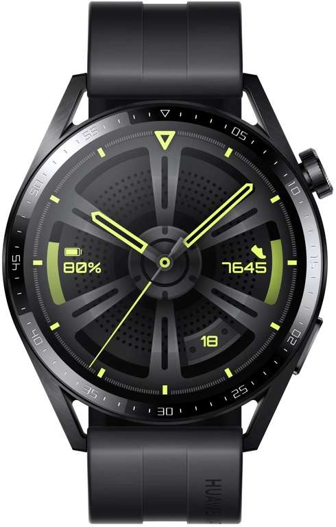 Huawei New Active Watch GT 3, 46 mm, 14 días, Ritmo cardiaco 24h, SPo2, IA+100 deportes, GPS, 5 Atm, Negro