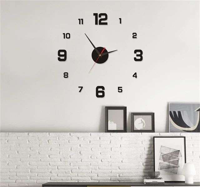 Reloj de pared moderno sin marco de 40 cm/16 pulgadas (varios modelos)