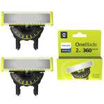 Philips OneBlade 360, 2 Cuchillas de Repuesto Originales