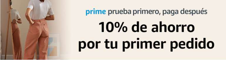 Amazon, 10% de descuento en tu primer pedido de \