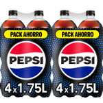 Pepsi Zero, 8 Botellas de 1,75L (comprando 2 packs de 4)
