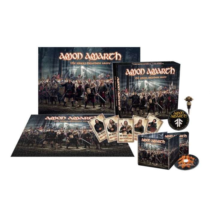 Amon Amarth - The Great Heathen Army | Box (CD + póster + puzzle + parche + tapón + tarjetas coleccionables)