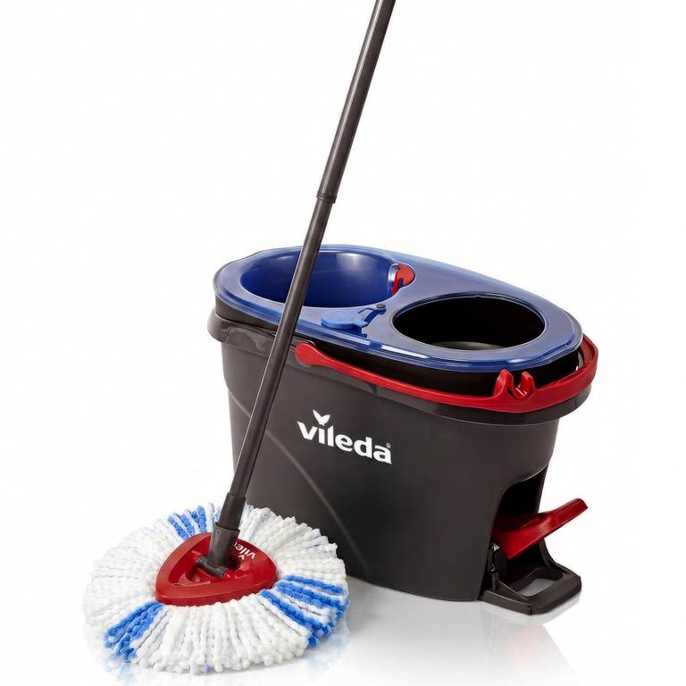 Vileda H2PrO – Sistema de Fregona Giratoria con Cubo de Doble Camara
