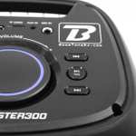 Altavoz Bluetooth BoomTone DJ Boomaster 300, LED, 250W, Bluetooth, TWS, Recargable USB, sintonizador, lector USB/tarjeta SD.