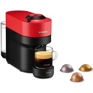 Cafetera Krups Nespresso VERTUO Pop XN9205 (color rojo o blanco; a elegir)