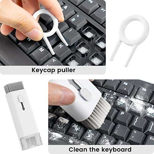 PRIME - 7 en 1 Keyboard Cleaning Brush Kit - Cepillo Limpiador de Teclado Herramienta de Limpieza Auriculares Multifunción