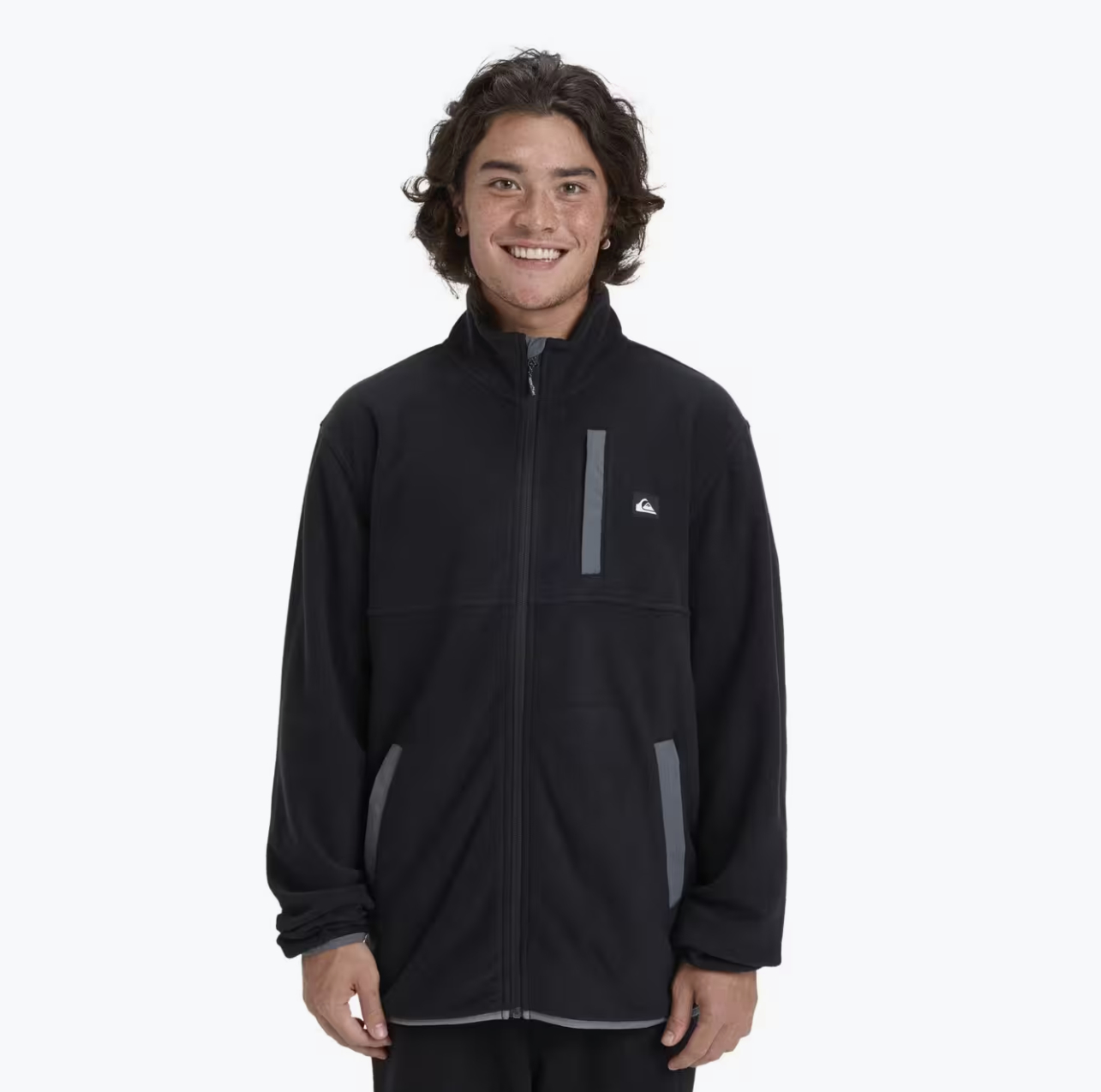 QUIKSILVER Polar con cremallera NO DESTINATION Negro Hombre