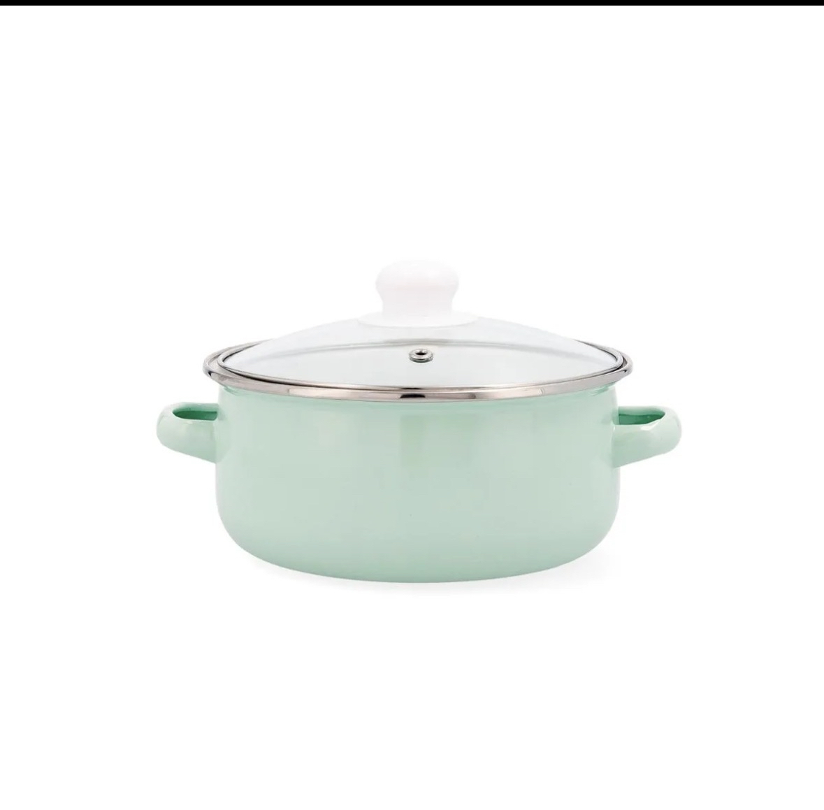 Cacerola Acero Esmaltado Verde con tapa Apto para Induccion y Lavavajillas Cocco Quid - 20CM (2,3L) (Envio gratis)