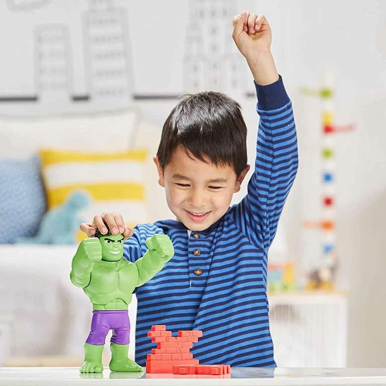 Marvel Spidey and His Amazing Friends - Hulk Aplastante - Figura de 30 cm de Hulk - para niños a Partir de 3 años