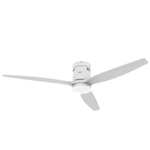 Taurus - Polar 3B PURE Ventilador de Techo con Mando 30 W Blanco 3 Aspas 132 de Diámetro Función Verano-Invierno Temporizador LED