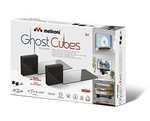 Meliconi Ghost Cube Soundbar - Sistema cubrecables Modular con Estante de Cristal para Barra de Sonido