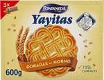 Pack 12 x 600g Fontaneda Yayitas Galletas Doradas al Horno con 73% de Cereales (2,50€und)