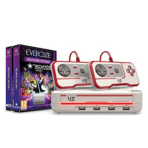 Consola Evercade VS + 2 Juegos + 2 Mandos