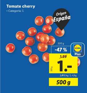 Tomate cherry 500g origen España en Lidl