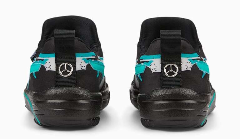 PUMA -Zapatillas de automovilismo para niños Mercedes-AMG Petronas Formula 1 Bao Kart.( Tallas 24,5A34,5)
