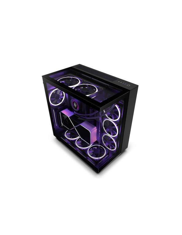 NZXT H9 Elite Negra - Caja ATX, 3 ventiladores incluidos
