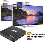 MYPIN Reproductor multimedia digital 4K Ultra-HD Entrada 2USB Salida HDMI / AV PPT MKV AVI RMVB RM para HDTV