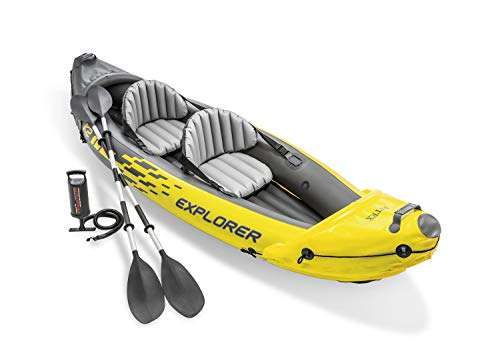 Kayak hinchable Explorer K2 con 2 remos 312 x 91 x 51cm para 2 personas