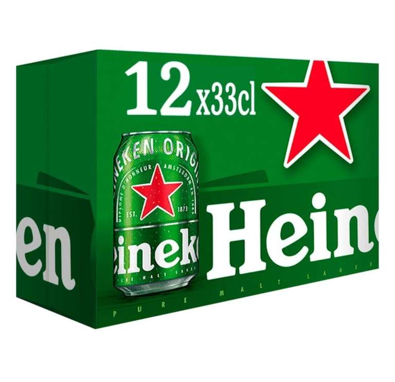 6 packs de 12 latas Heineken (72 latas)
