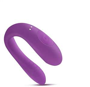 Masajeador portátil, 10 frecuencias de vibración, impermeable, violeta