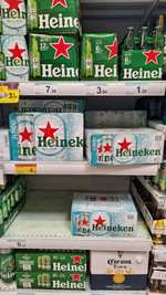 Pack 24 latas Heineken silver 33 cl Carrefour el pinar Las Rozas