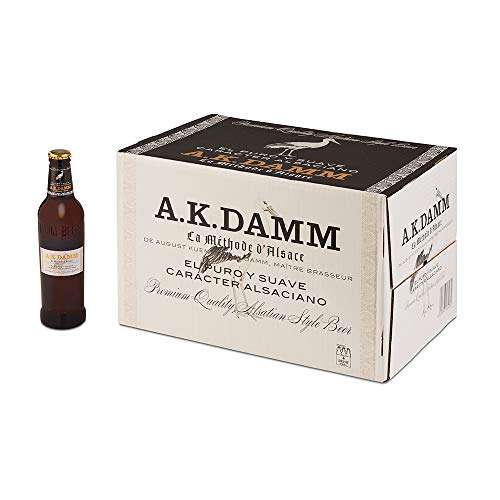 Cerveza Alsaciana A.K. Damm Caja de 24 Botellas 33cl