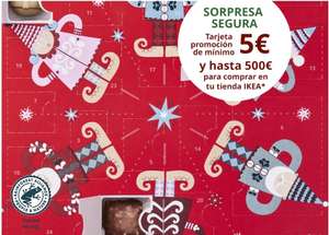 Calendario Adviento con tarjeta regalo de 5/500€
