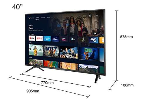 TCL 40S5209 - Smart TV de 40" FHD con Android TV, HDR