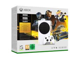 Consola - Microsoft Xbox Series S 512 GB Gilded Hunter Bundle + Fornite, Rocket League, Fall Guys, Blanco